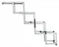 Preview: 4-stufige Falt-Treppe, Aluminium/TPR