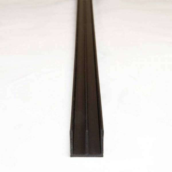 Glasführungsprofil - 4 mm / 100 cm, 150 cm, 200 cm Schwarz