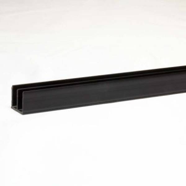 Glasführungsprofil - 4 mm / 100 cm, 150 cm, 200 cm Schwarz