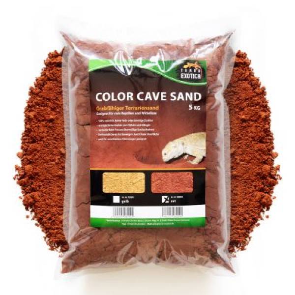 Color Cave Sand - grabfähiger Höhlensand Rot