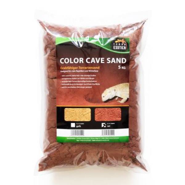 Color Cave Sand - grabfähiger Höhlensand Rot