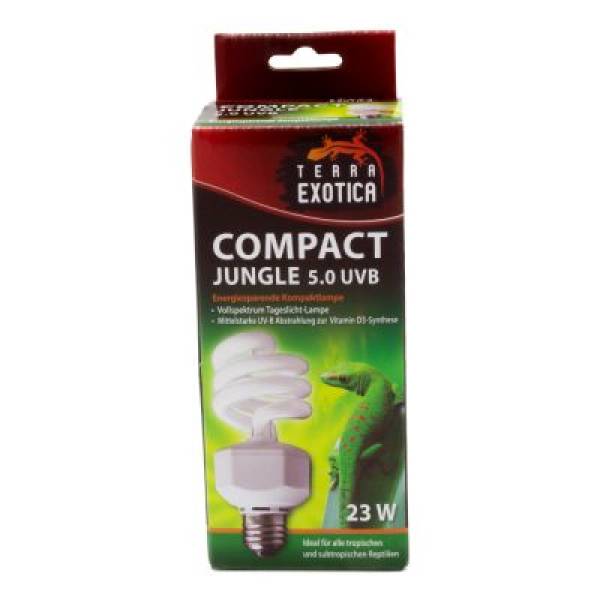 Compact Jungle 5.0 UVB - Energiesparende Kompaktlampe - 23 Watt