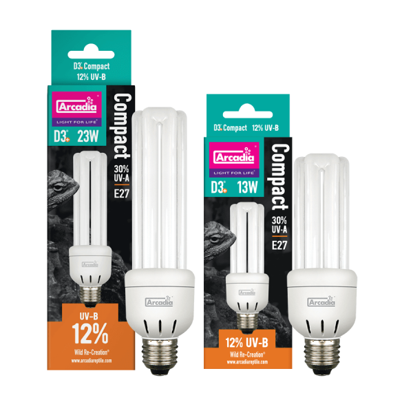 Kompaktlampe D3+ Desert 12% UVB