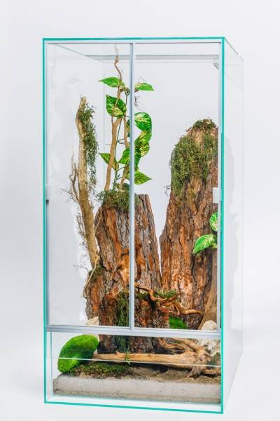 Hochterrarium mit Schiebetüren