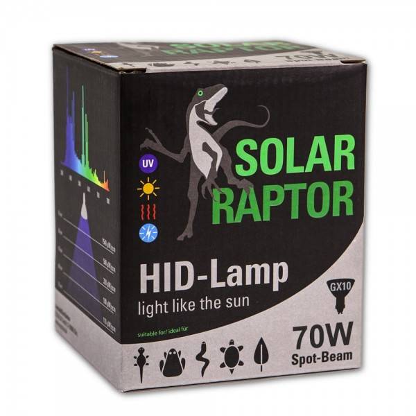 SolarRaptor HID-Lamp, UV-Strahler GX10