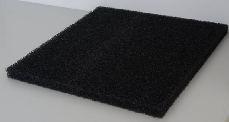 Filtermatten Schwarz 50x50x2cm