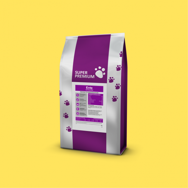Ente mit Kartoffel Getreidefrei für Ausgewachsene Hunde Super Premium Sensitive