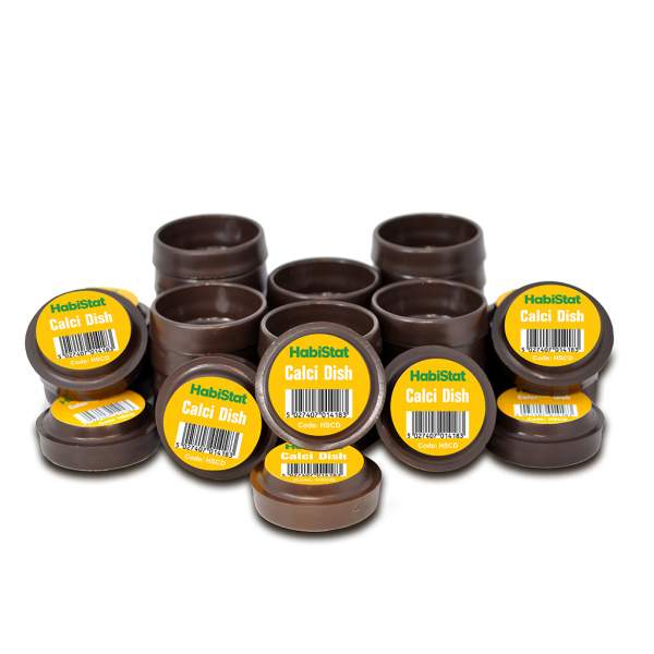 HabiStat Calci Dish Display Jar Nachfüllpackung, 40 Töpfe