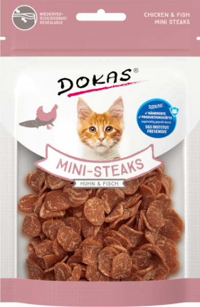 Mini-Steaks mit Huhn & Fisch