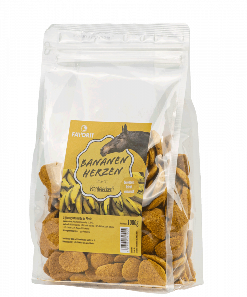 Favorit Leckerli Bananen Herzen 1 kg