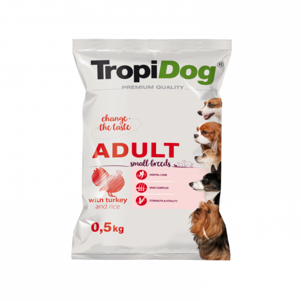 Premium Adult Hunde kleine Rassen mit Truthahn und Reis