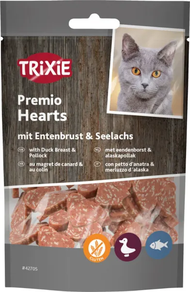 Preview: Premio Hearts mit Entenbrust & Seelachs