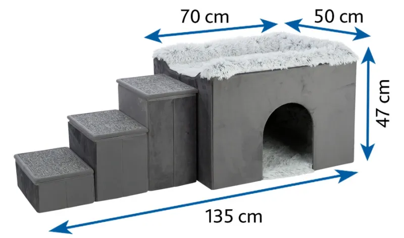 Höhle Harvey mit Treppe für Hunde