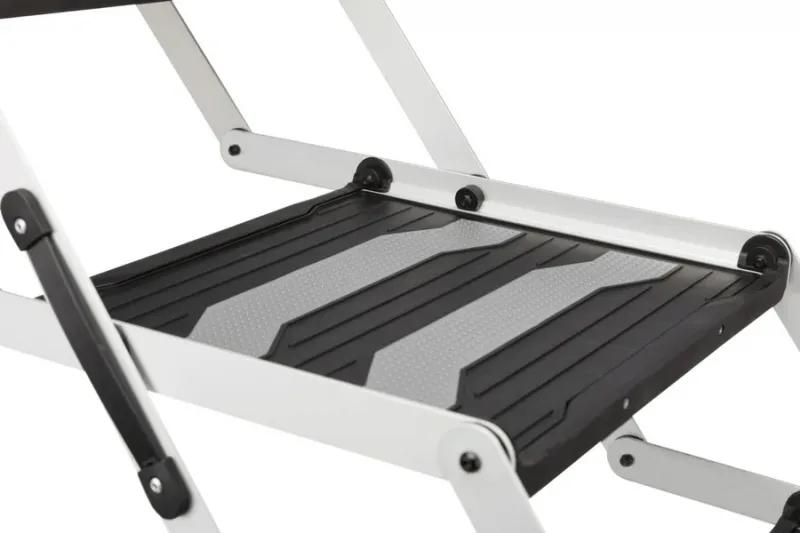 3-stufige Falt-Treppe, Aluminium/TPR
