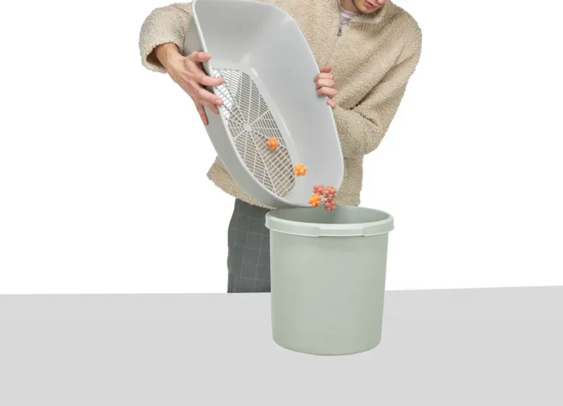 Katzentoilette Berto, 3tlg., mit Trennsystem