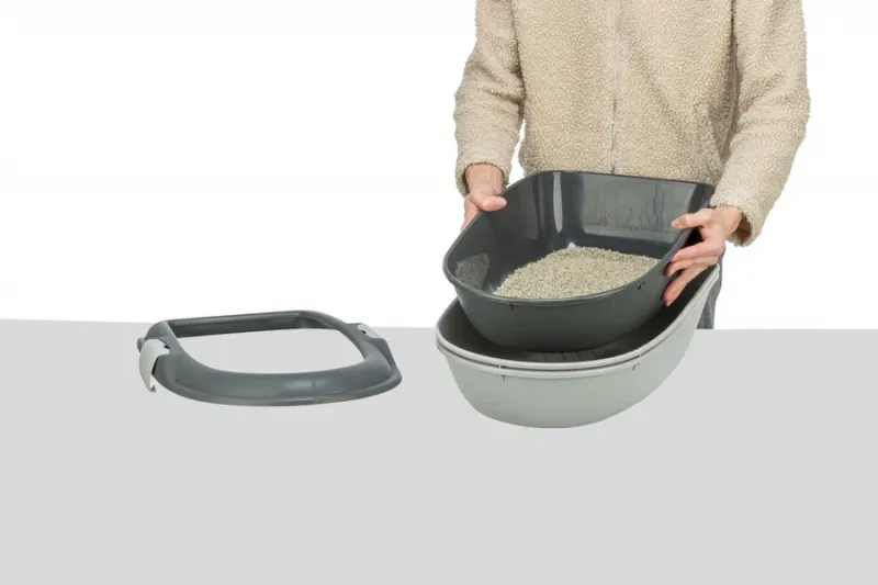 Katzentoilette Berto, 3tlg., mit Trennsystem