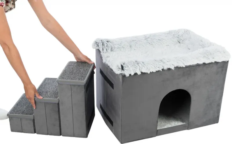 Höhle Harvey mit Treppe für Hunde