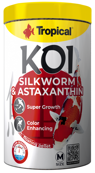 Koi Silkworm & Astaxanthin Pellet Size "M" & "L"