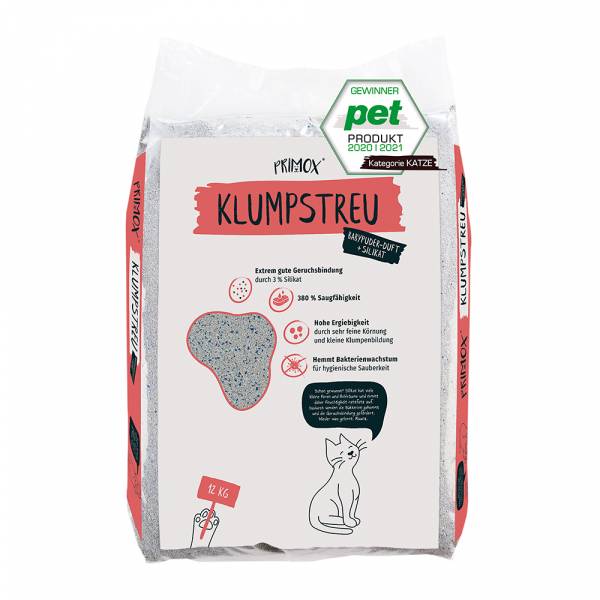 Katzenstreu Babypuder + Silikat 12 kg