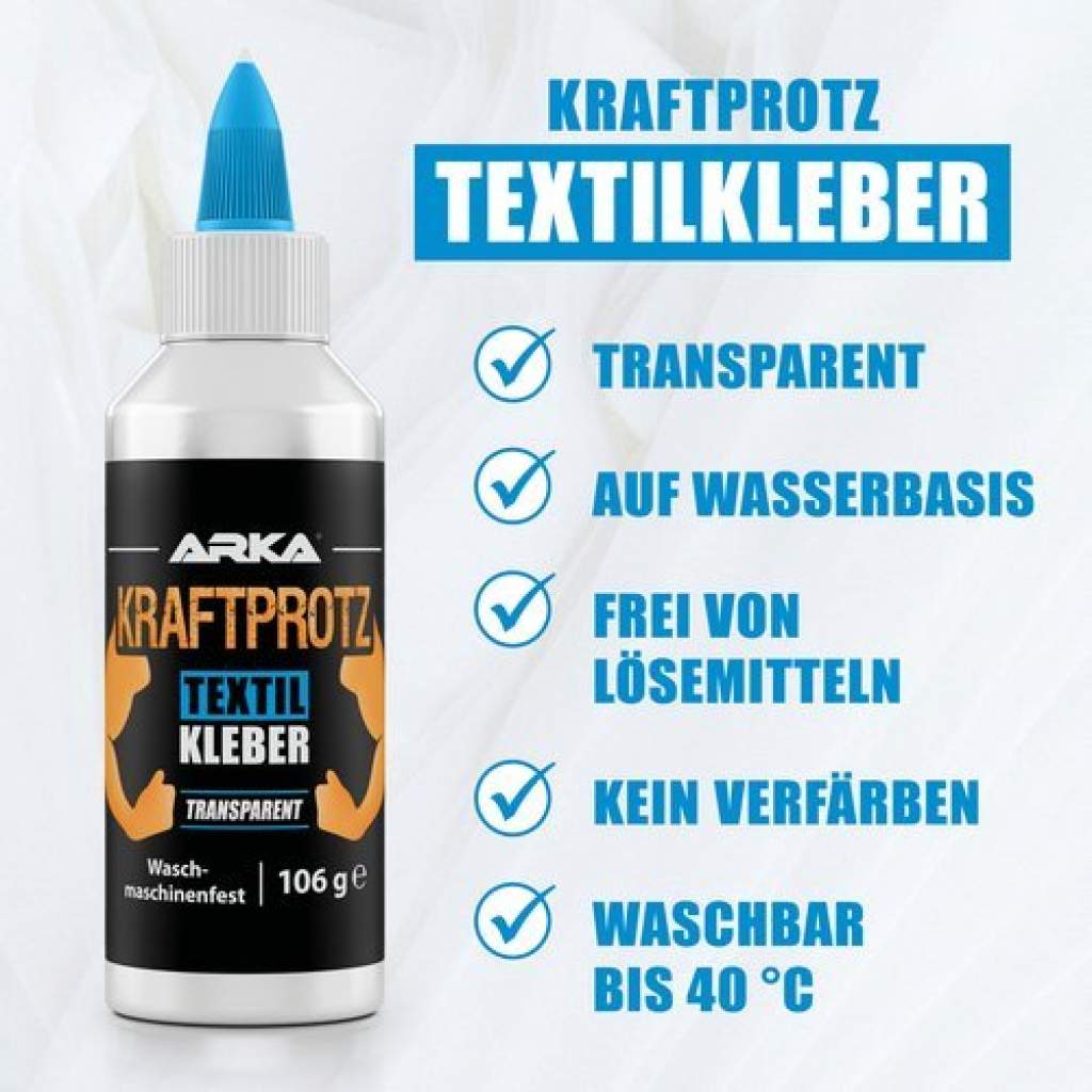 KRAFTPROTZ TEXTILKLEBER Transparent