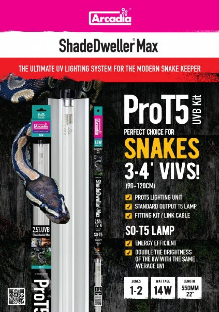 ProT5 ShadeDweller Max 2,5% UVB Kit 14 Watt