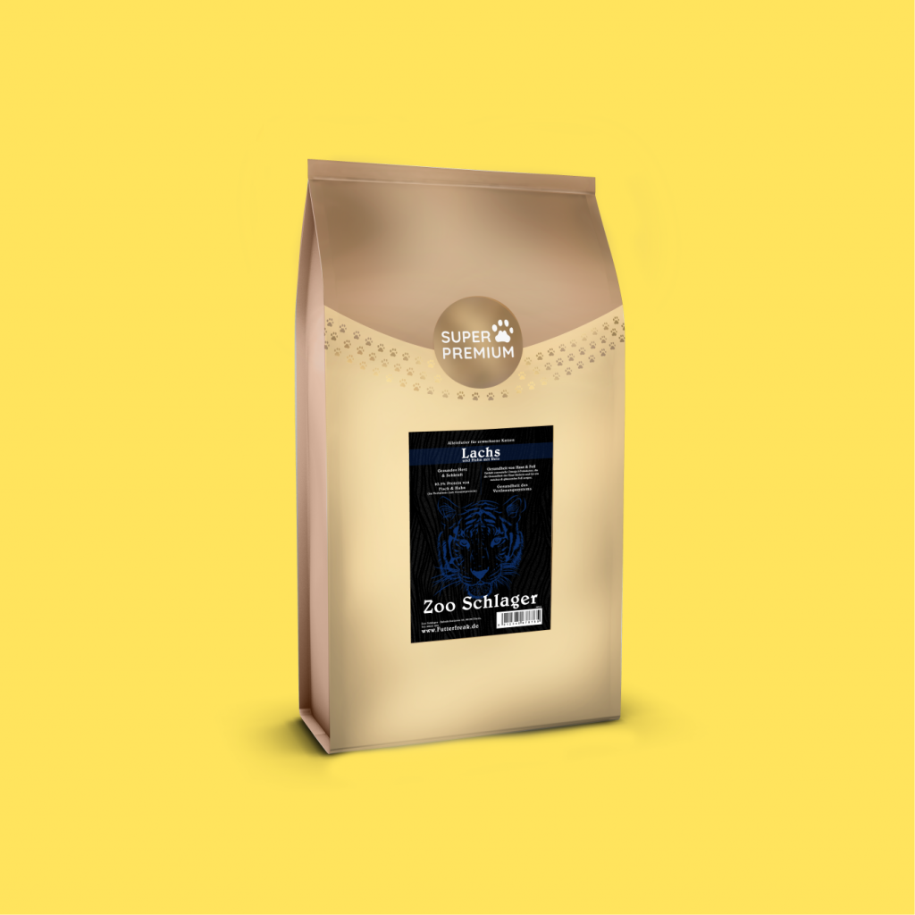 Super Premium Erwachsene Katzen Lachs und Huhn mit Reis Trockenfutter