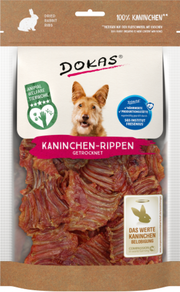 Kaninchen-Rippen mit Fleisch