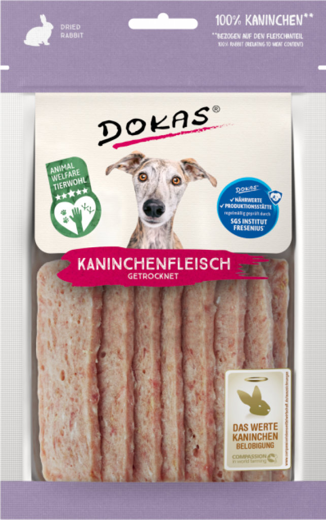 Kaninchenfleisch getrocknet