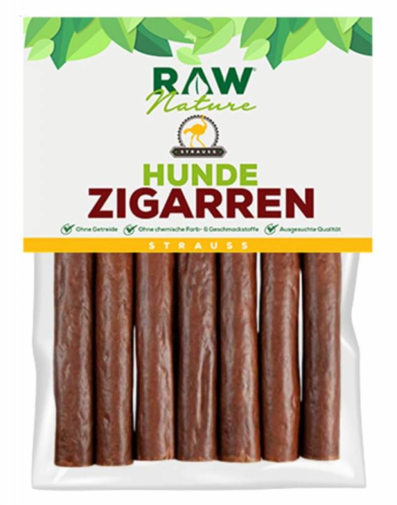 RAW Nature - Hundezigarre - Strauß - 7St.