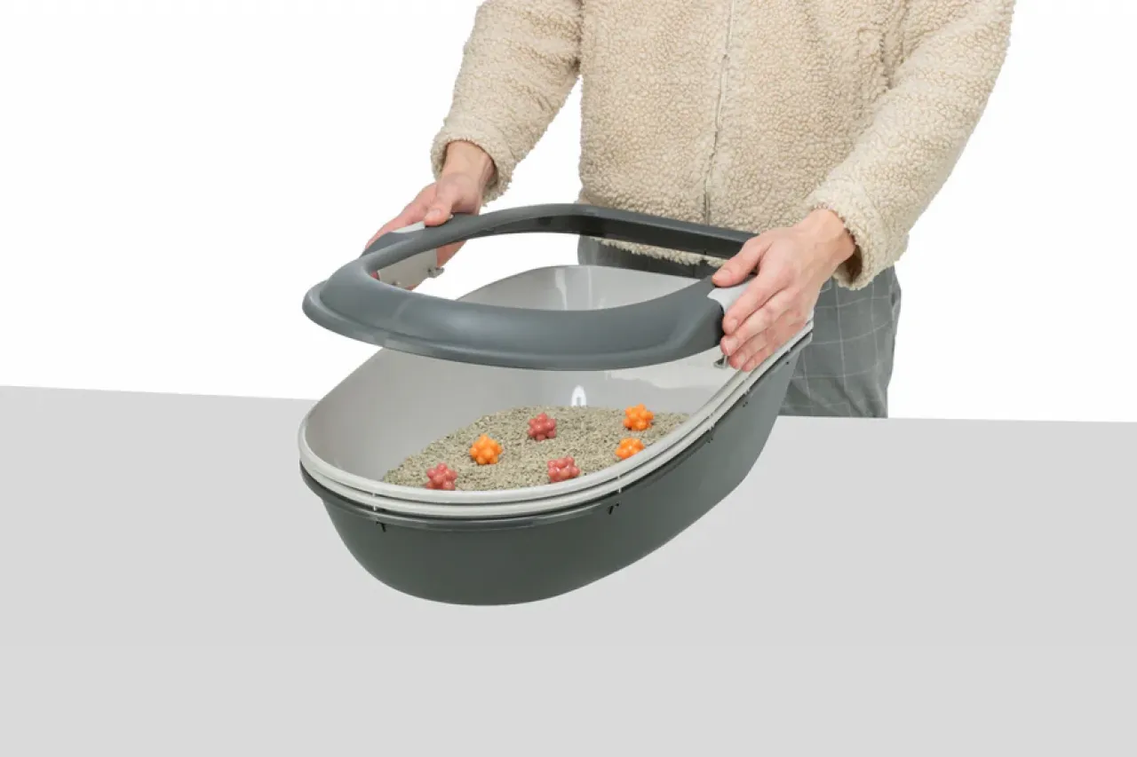 Katzentoilette Berto, 3tlg., mit Trennsystem
