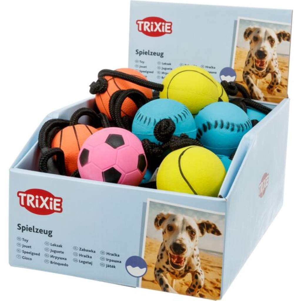 Sportball  am Seil, Moosgummi