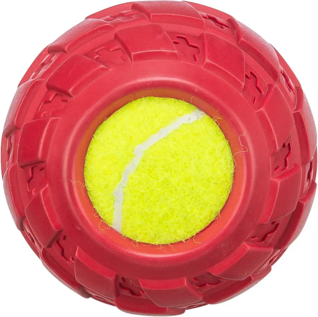 Tennisball im Reifen, Naturgummi