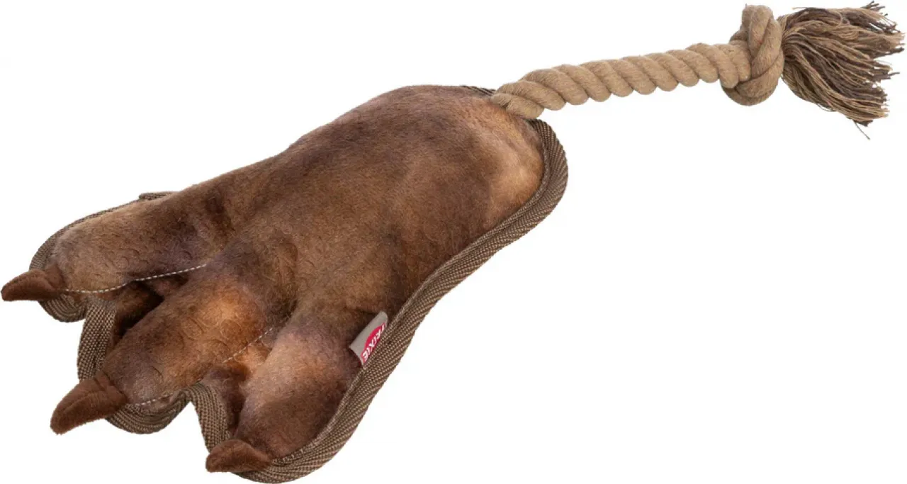 Hundeplüschtier Tatze am Tau