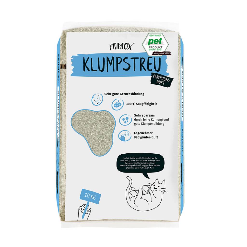 Katzenstreu Babypuderduft 20 kg