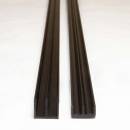 GLASFÜHRUNGSPROFILE 4 mm schwarz – weiß – silber